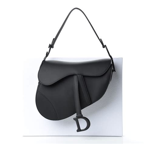 lady dior ultra matte black|dior matte black saddle bag.